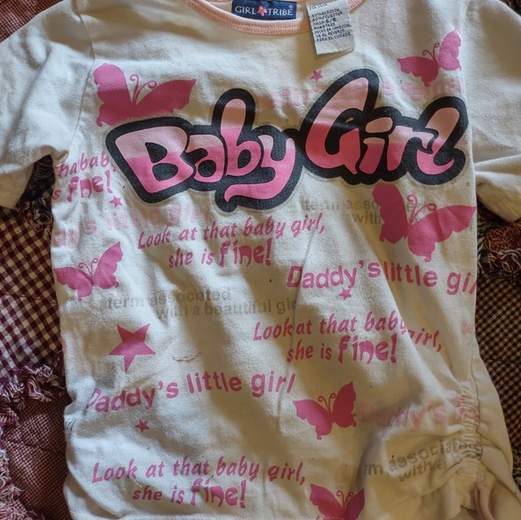 Vintage baby girl girl summer shirt size 5-6 - Picture 3 of 9